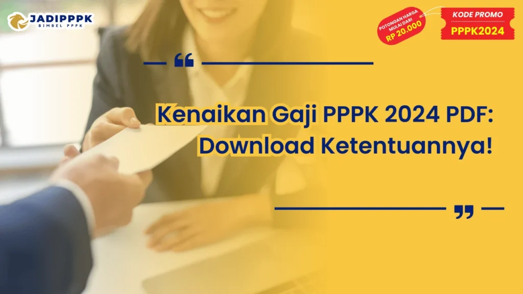 Kenaikan Gaji PPPK 2024 PDF