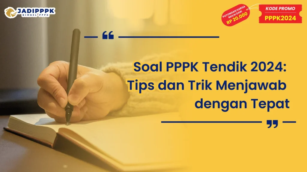 Soal PPPK Tendik 2024