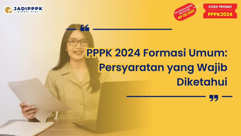 PPPK 2024 Formasi Umum