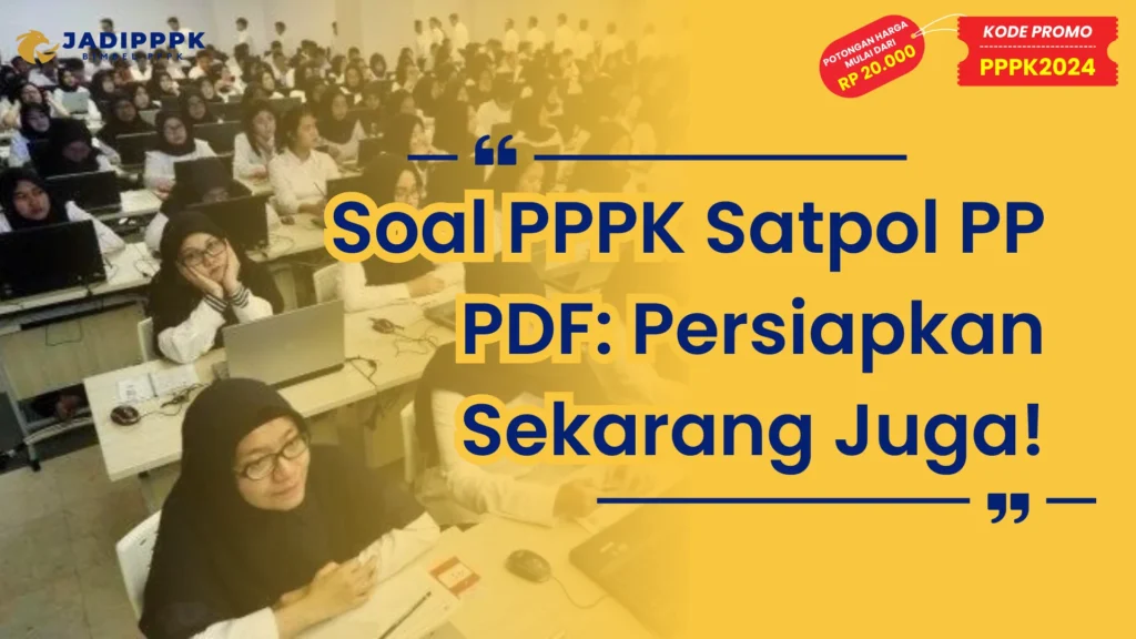 Soal PPPK Satpol PP PDF