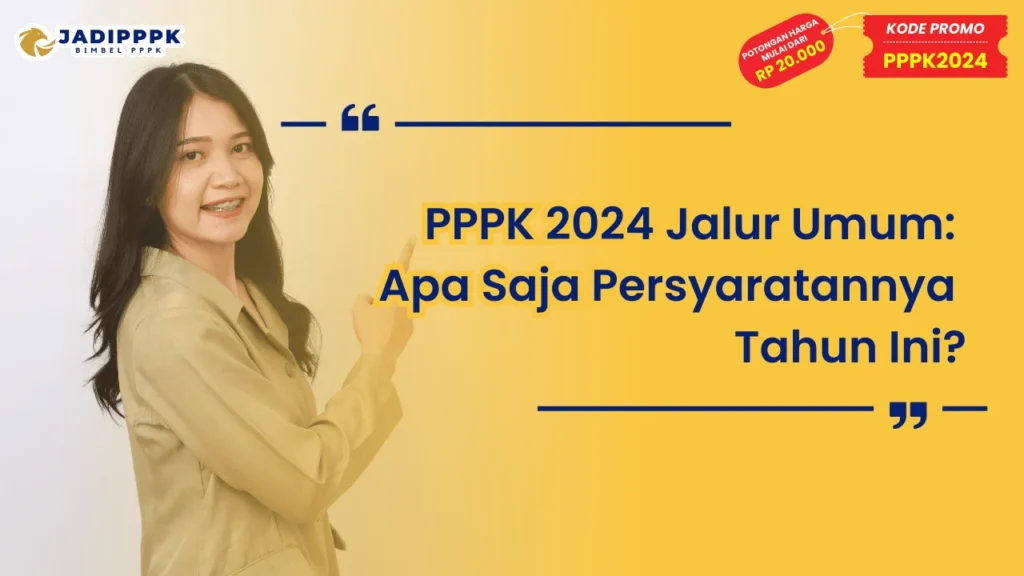 PPPK 2024 Jalur Umum
