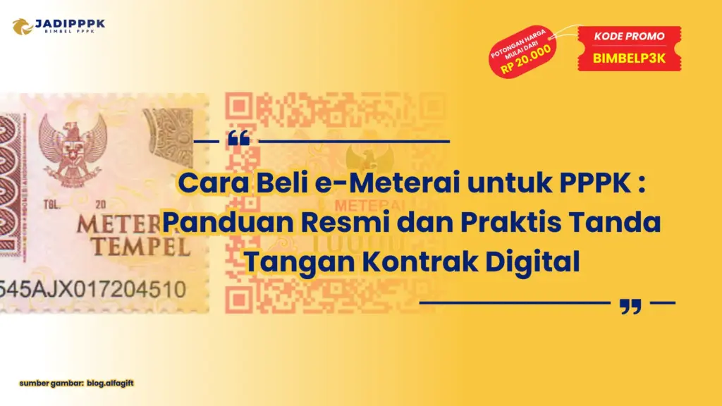 cara beli e meterai untuk pppk
