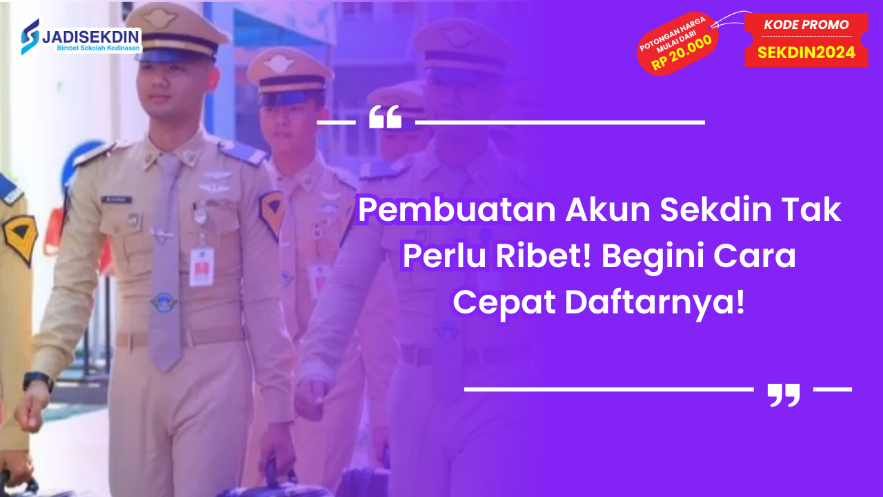 Pembuatan Akun Sekdin