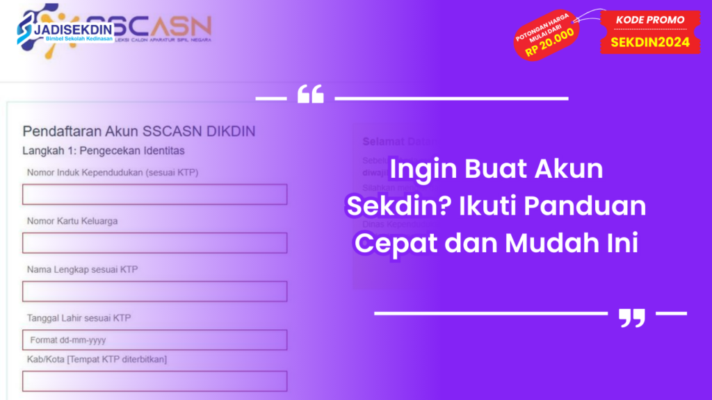 buat akun sekdin