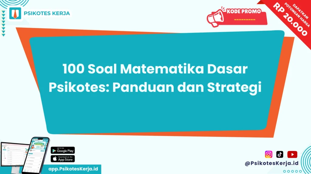 100 Soal Matematika Dasar Psikotes