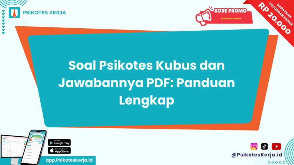 Soal Psikotes Kubus dan Jawabannya PDF