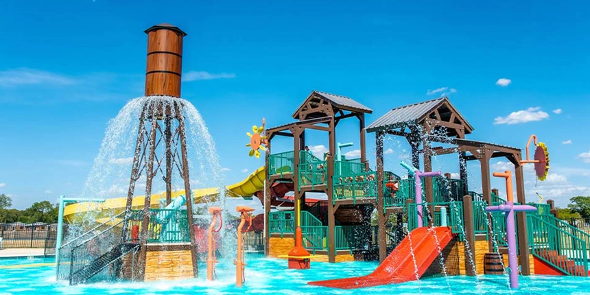 Picture of the new water playground at Jellystone Park™ Tyler!