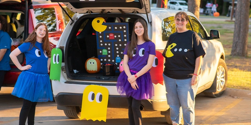 Campers during trunk or treat