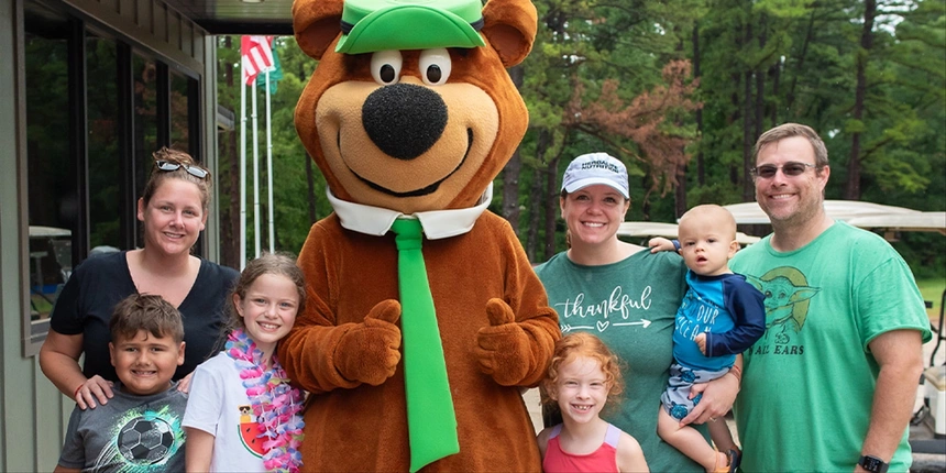Campers and Yogi Bear™ at Jellystone Park