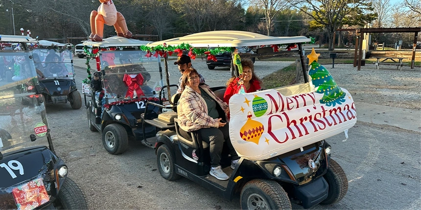 Christmas Golf Cart Parade.