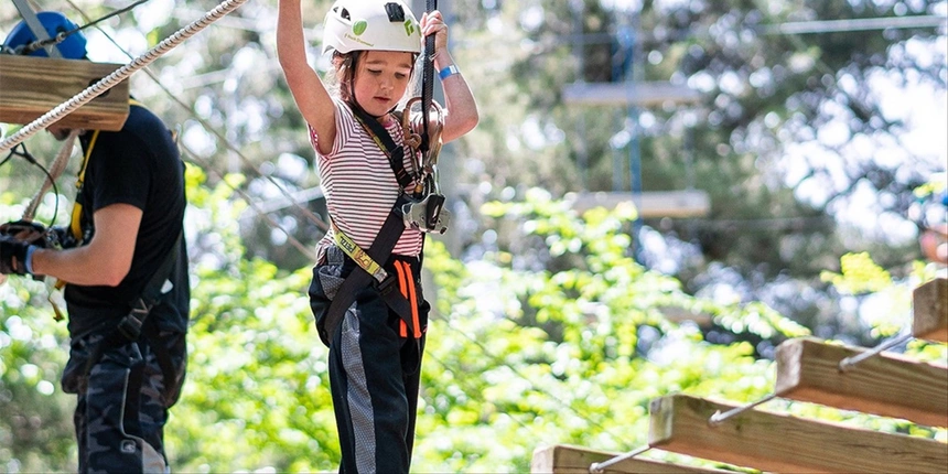 Adventure awaits at the Trinity Forest Adventure Park with multiple courses for the whole family to enjoy.