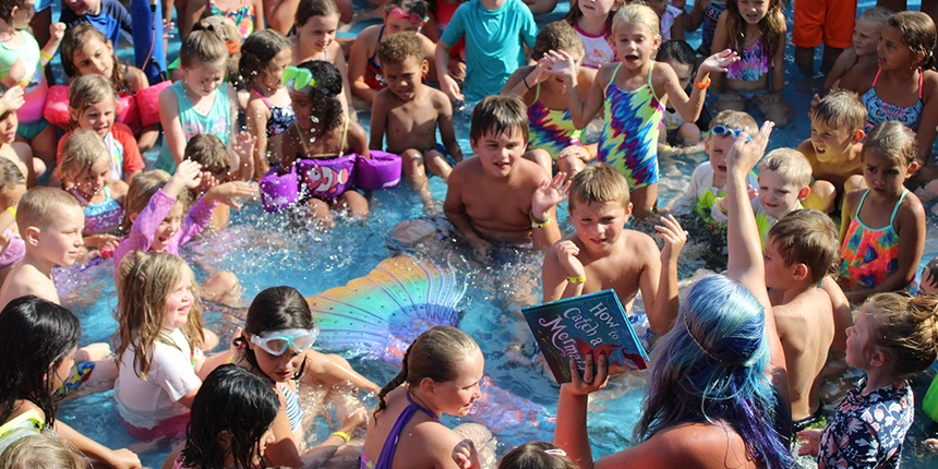 Under the Sea entertainment at our East Texas campground.