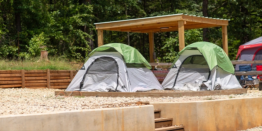 The best tent sites at our Tyler campground. 