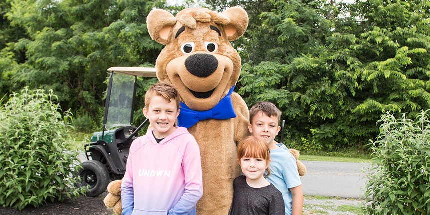 Meet Yogi Bear™ and his friends during your camping vacation. 