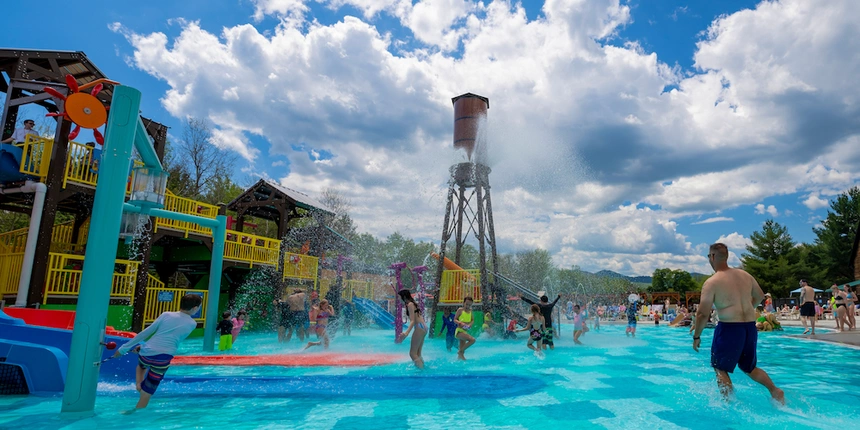 Our brand new Water Zone is sure to provide hours of fun for everyone! Sample photo.