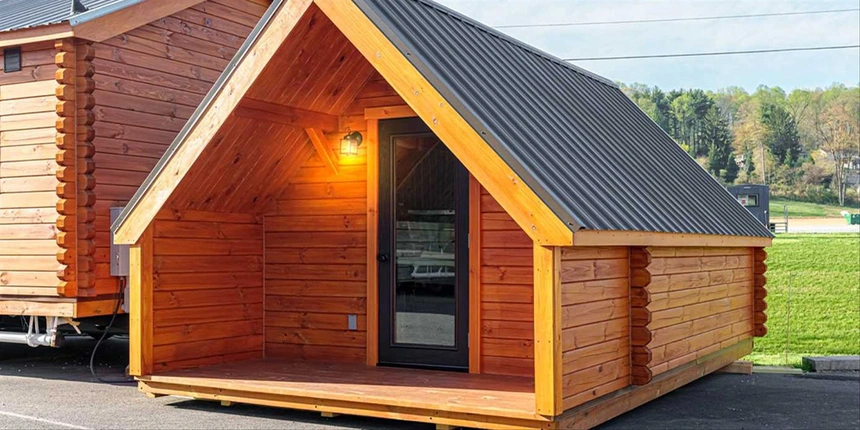 Glamping pods at Cranberry Acres.