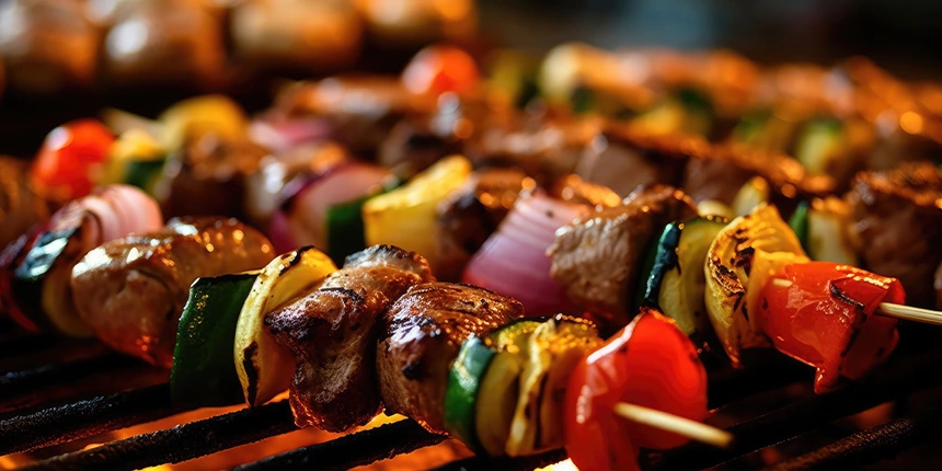 These shishkabobs are an easy and delicious make ahead camping meal.