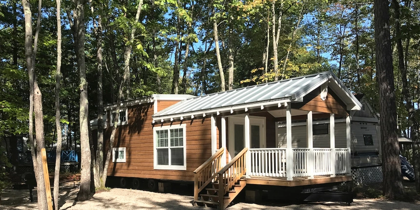 Enjoy a private cabin at Westward Shores!