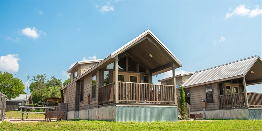 Overlooking our Guadalupe River, our Hill Country Cottages are one of the best spots to watch the sunset.