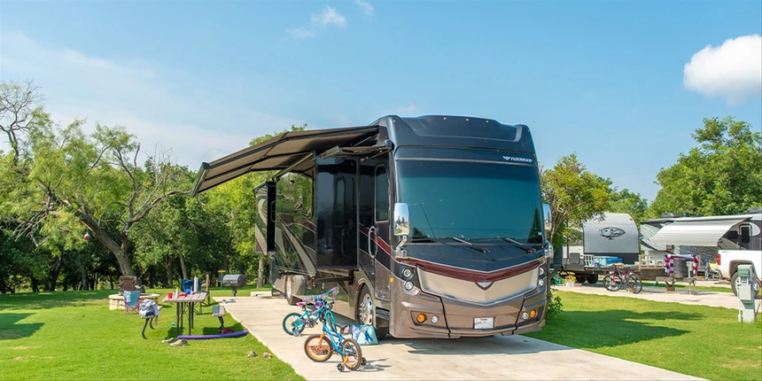 Our Red Carpet RV Sites are also on the Guadalupe River and are perfect to park your rig!