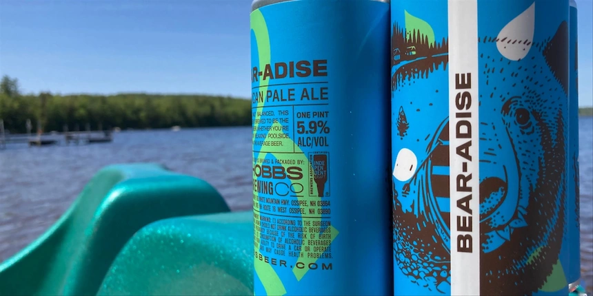 Bear-adise is our very own beer that we hand-crafted with Hobbs - a local brewery in New Hampshire!