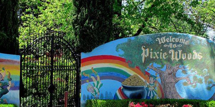 The entrance of Pixie Woods is magical!