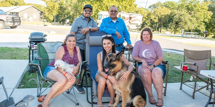 Bring your furry friend on your trip to our Texas campground.