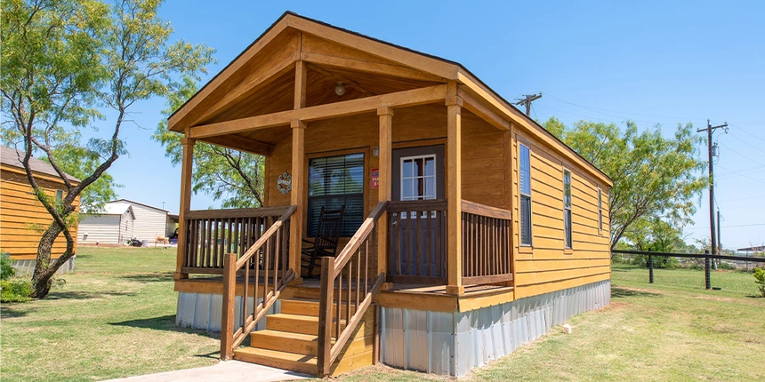 Enjoy a front porch while Texas camping at our Texas campground.