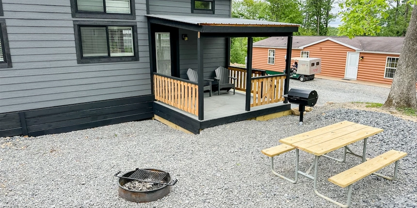 Enjoy a porch and outdoor amenities!
