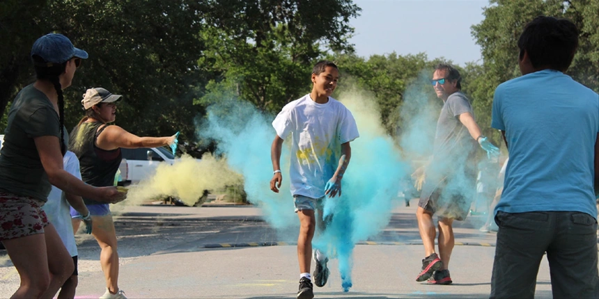 The color run is one of our most popular themes!