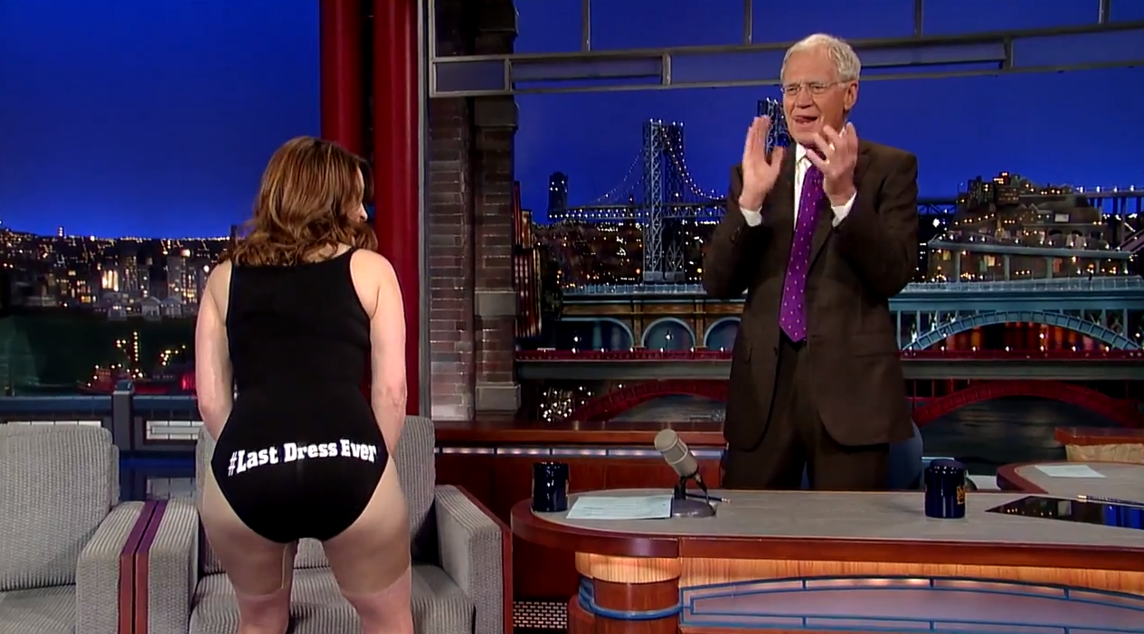 Tina Fey made her last appearance on Letterman the other night and boy, was...