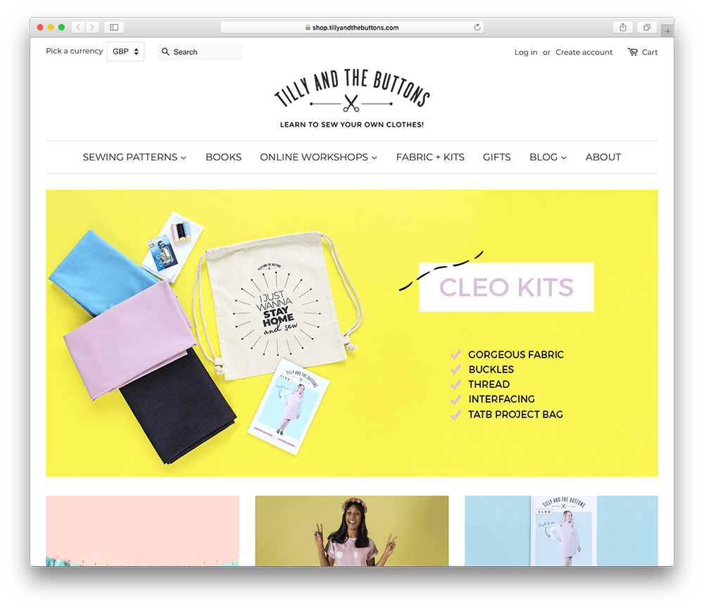 a diy sewing membership site example