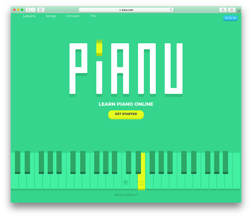 un sitio web de afiliación para la enseñanza del piano creado con wordpress