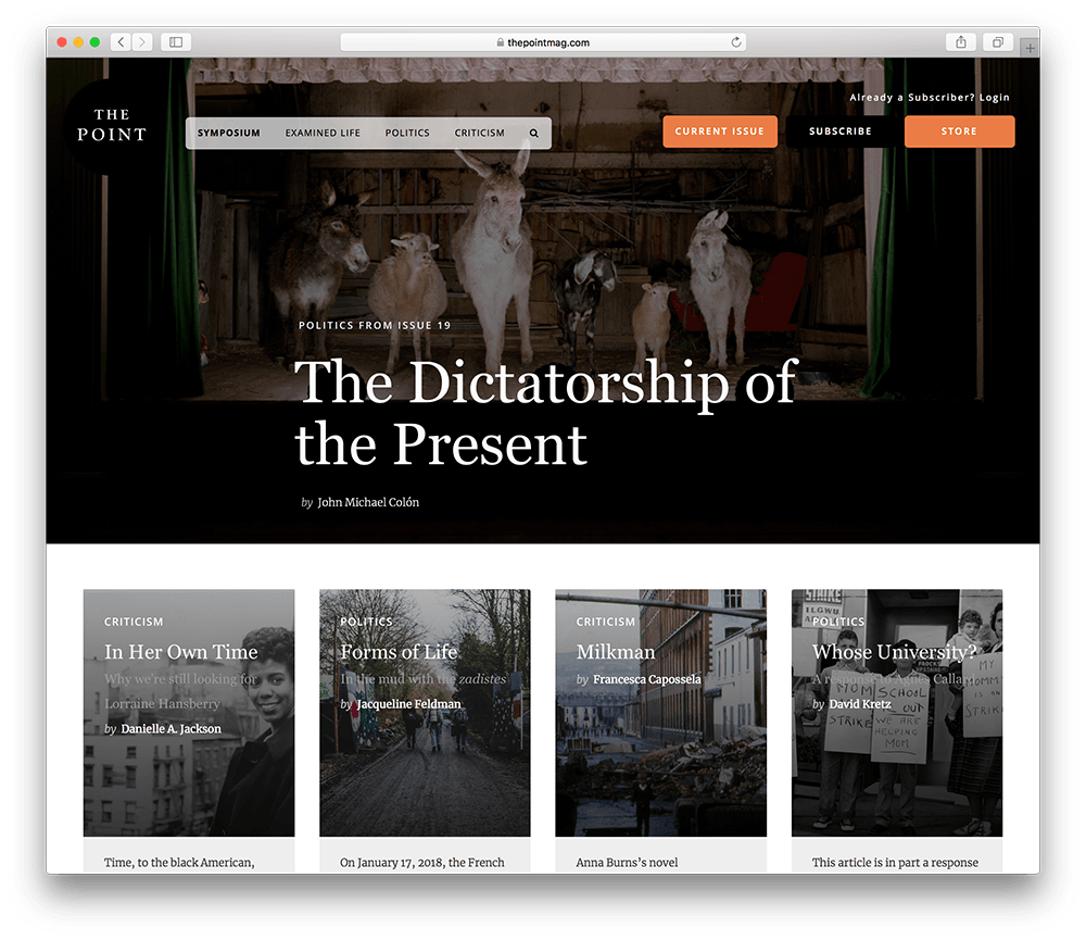 un site d'abonnement à un magazine numérique construit avec wordpress
