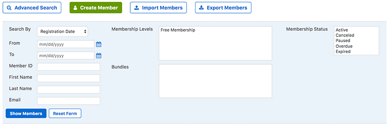 membermouse manage members