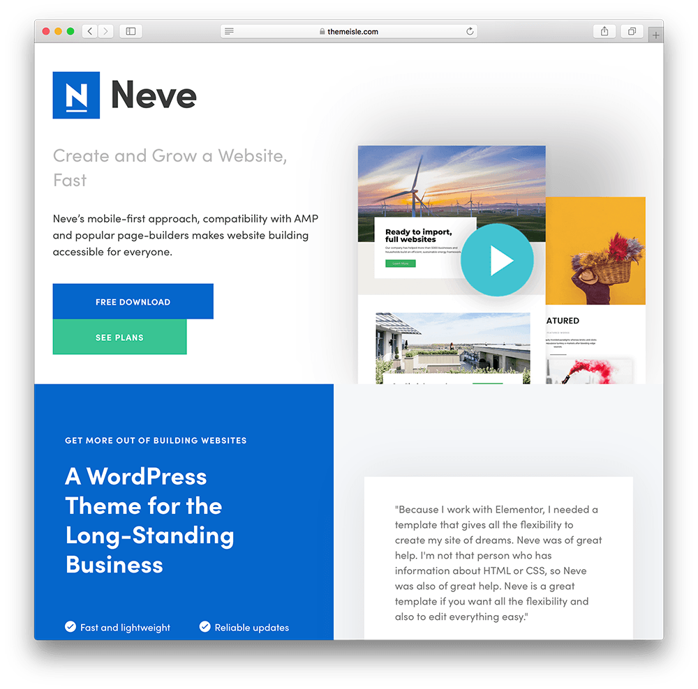 neve wordpress membership site theme