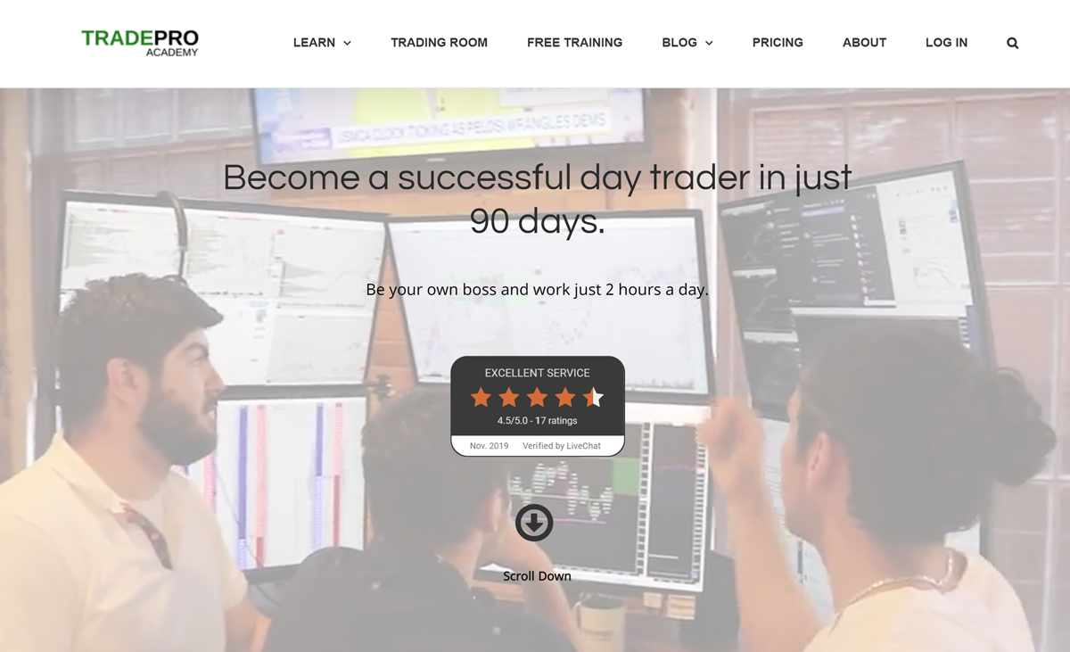 TradePro Academy homepage