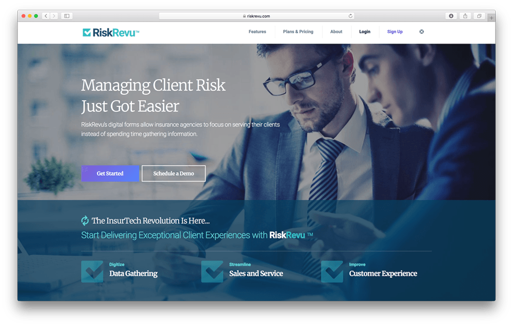 portail client wordpress risk revu