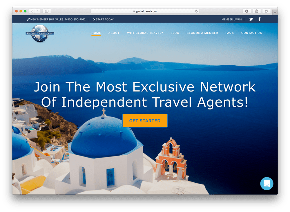 global travel portal del cliente wordpress