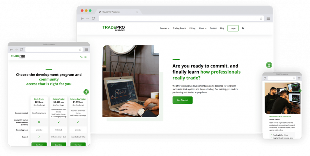 site de associação da tradepro academy