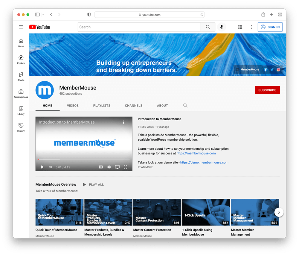 tester une idée d'entreprise youtube