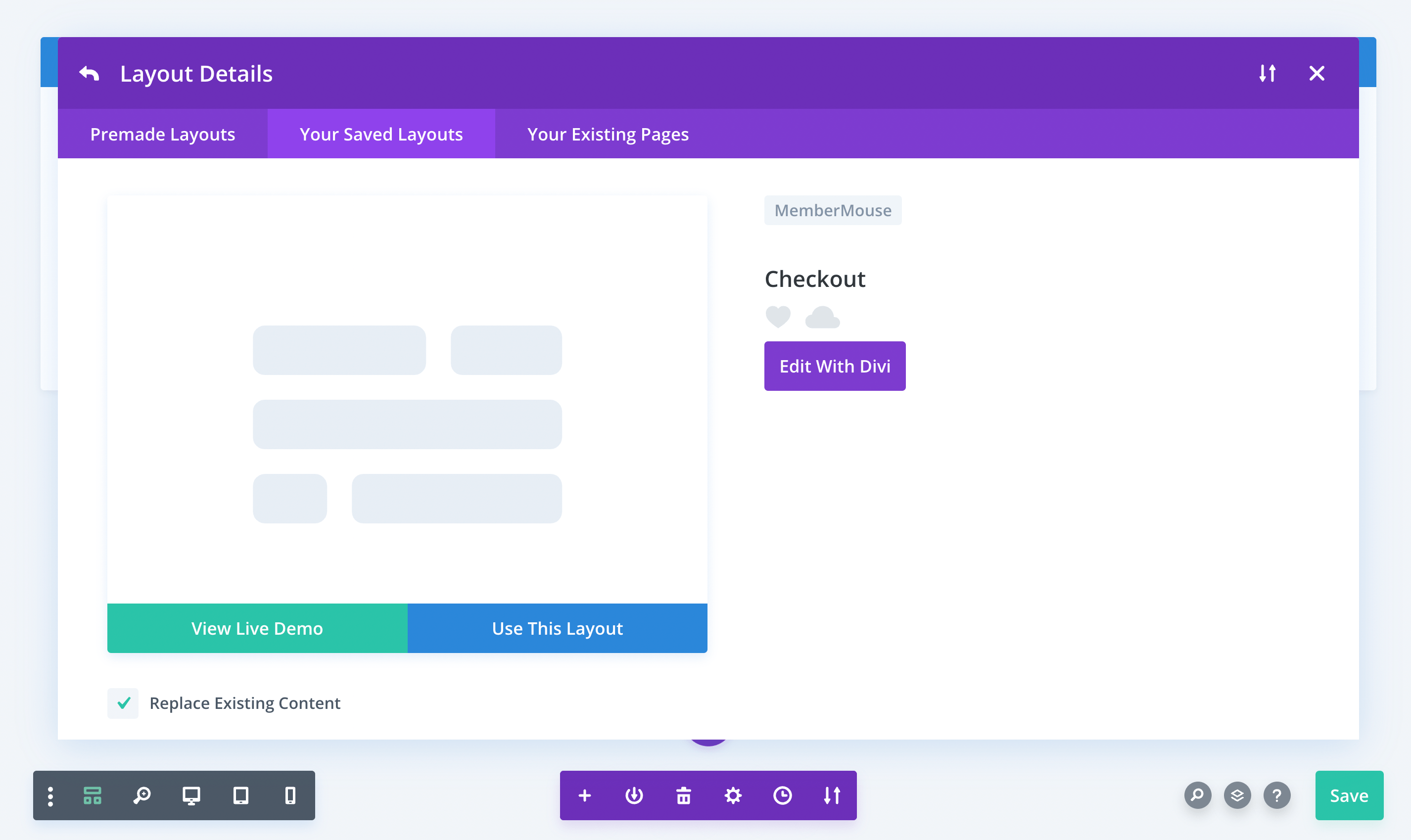 Use this Divi layout