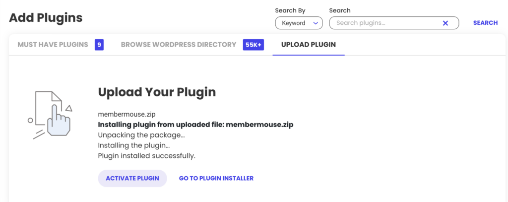 Ativar o plug-in MemberMouse