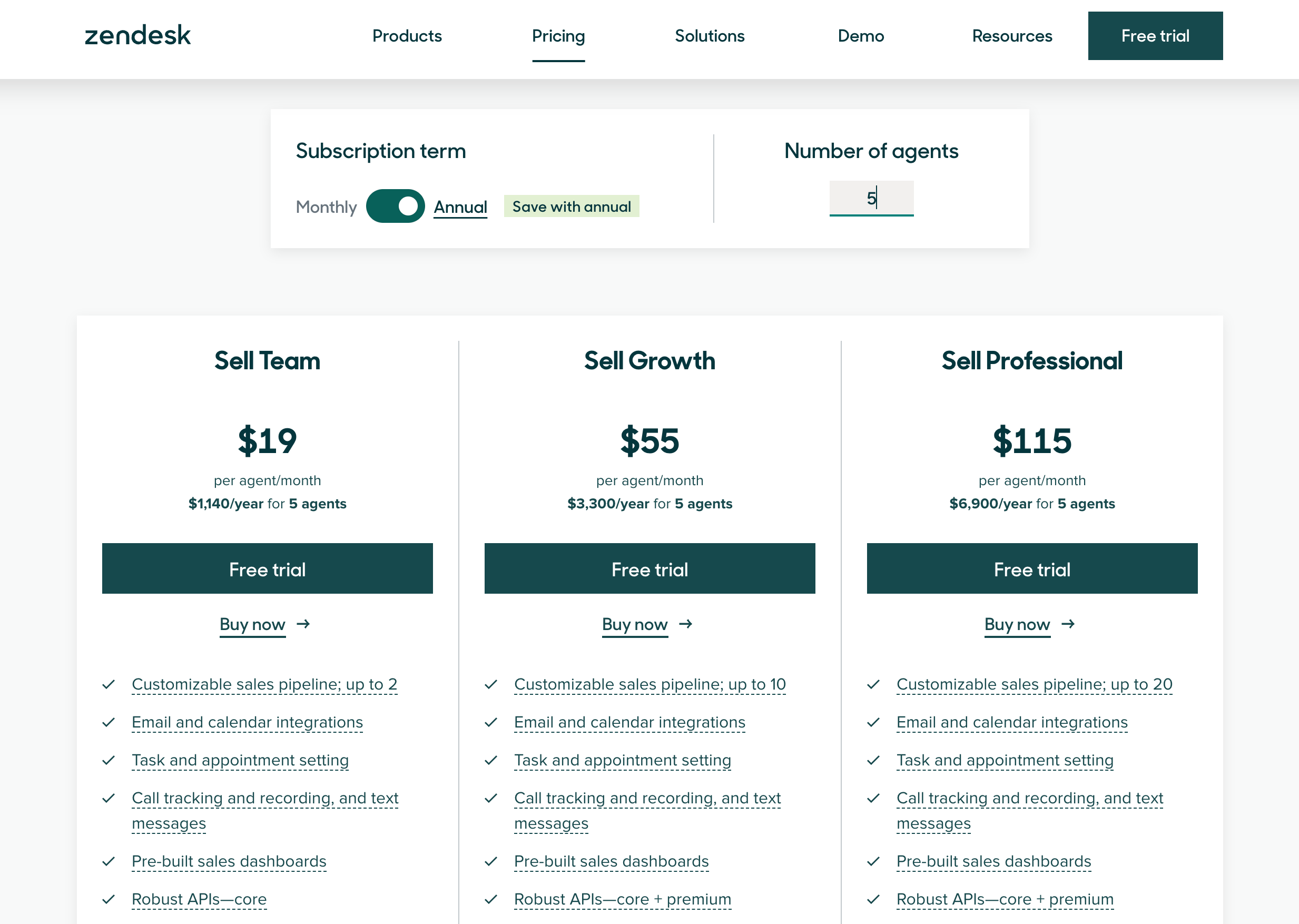 Precios para grupos de Zendesk