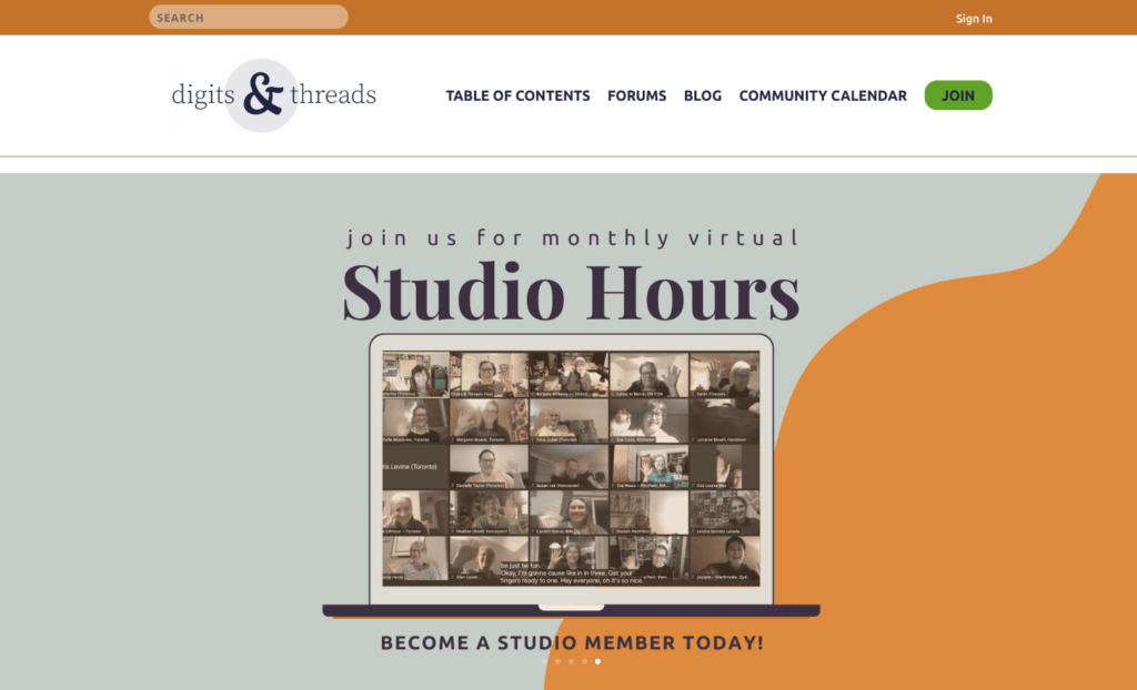Digits and Threads Membership site