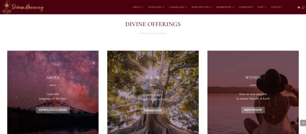 Divine Harmony Homepage