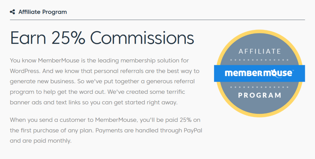 MemberMouse affiliate program