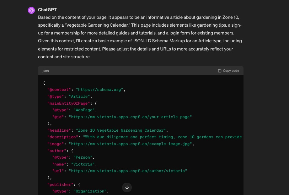 ChatGPT Schema Markup for Paywall SEO