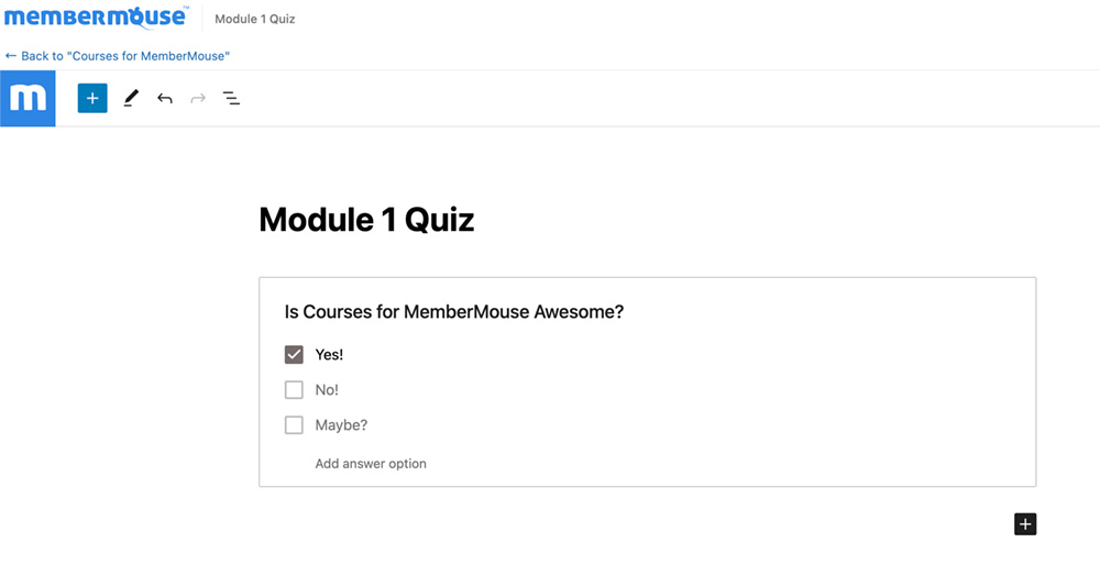 quiz for membermouse courses | MemberMouse