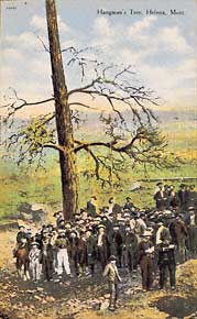 The lynching of J. L. Compton and Joseph Wilson, vigilantes. April 30, 1870. Helena, Montana.
